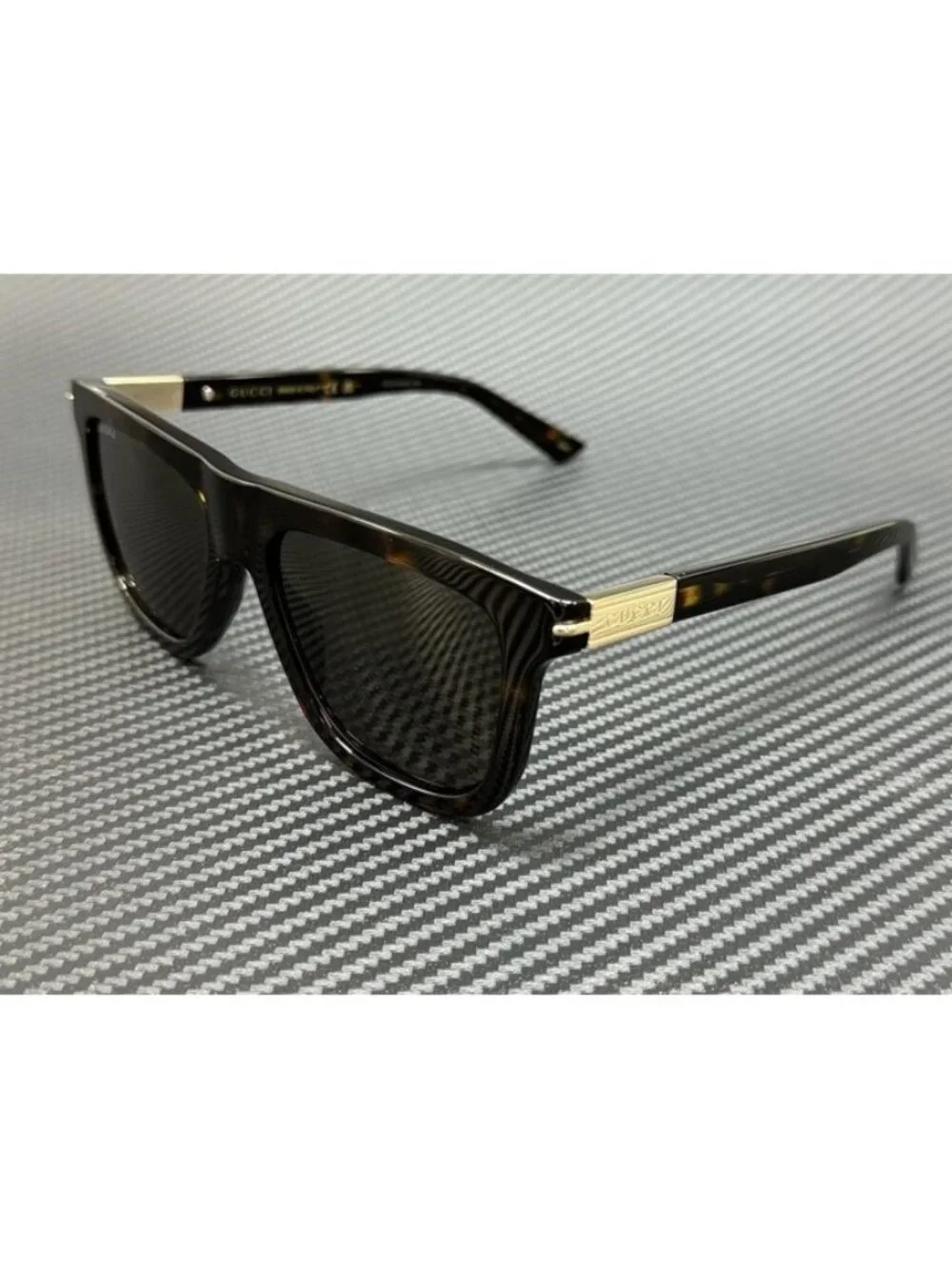 New Gucci Men Havana Brown Sunglasses 54-18-145